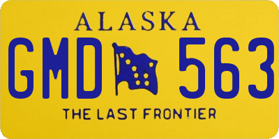 AK license plate GMD563