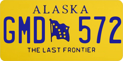 AK license plate GMD572