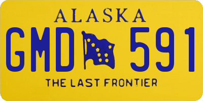 AK license plate GMD591