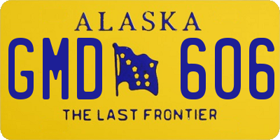 AK license plate GMD606