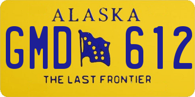 AK license plate GMD612