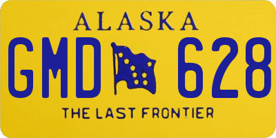 AK license plate GMD628