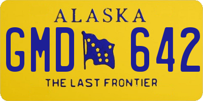 AK license plate GMD642