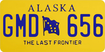 AK license plate GMD656