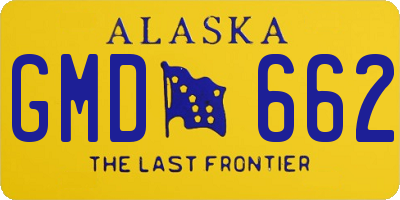 AK license plate GMD662