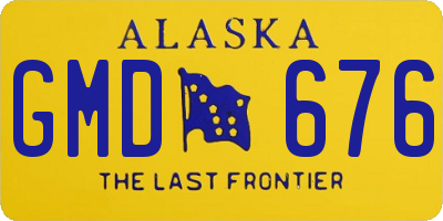 AK license plate GMD676
