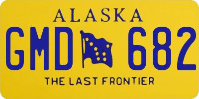 AK license plate GMD682