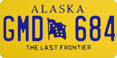 AK license plate GMD684