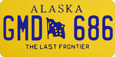 AK license plate GMD686