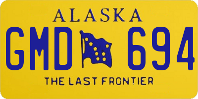 AK license plate GMD694