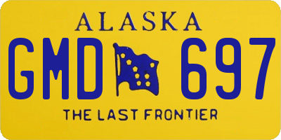 AK license plate GMD697