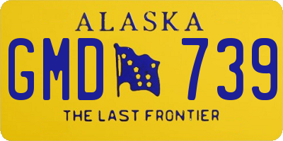 AK license plate GMD739