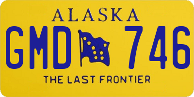 AK license plate GMD746