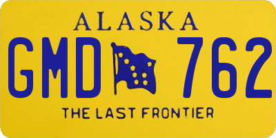 AK license plate GMD762