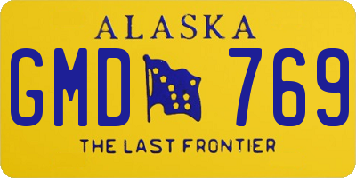 AK license plate GMD769
