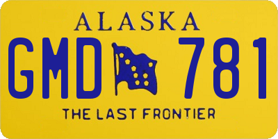 AK license plate GMD781