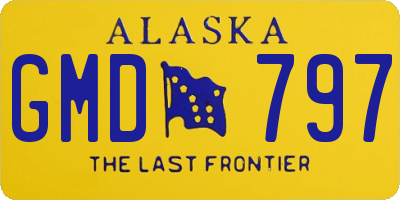 AK license plate GMD797
