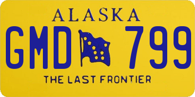 AK license plate GMD799