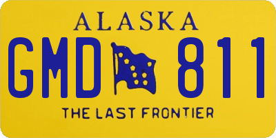 AK license plate GMD811