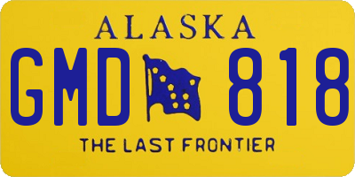 AK license plate GMD818
