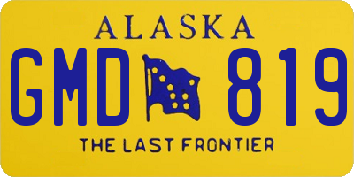AK license plate GMD819