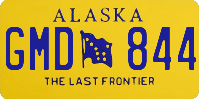 AK license plate GMD844