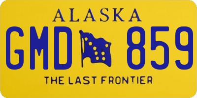 AK license plate GMD859