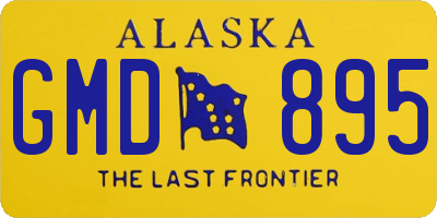 AK license plate GMD895