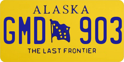 AK license plate GMD903