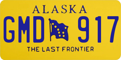 AK license plate GMD917