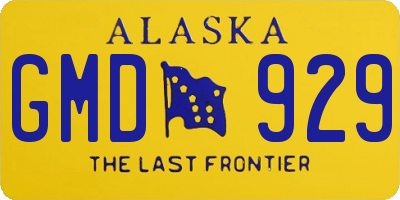 AK license plate GMD929
