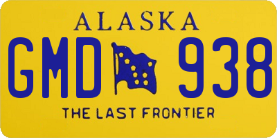 AK license plate GMD938