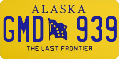 AK license plate GMD939