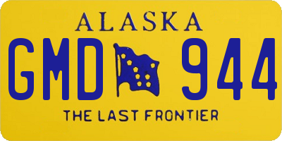 AK license plate GMD944
