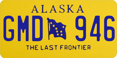 AK license plate GMD946