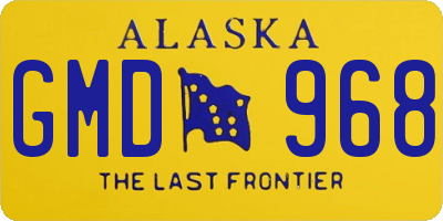 AK license plate GMD968