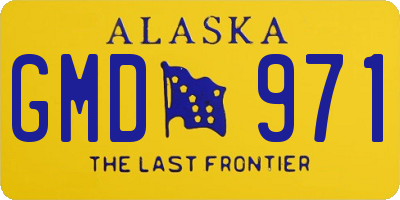 AK license plate GMD971