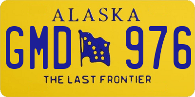 AK license plate GMD976