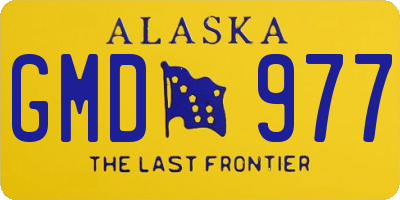 AK license plate GMD977