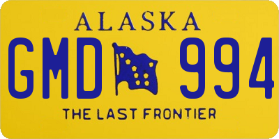 AK license plate GMD994
