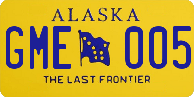 AK license plate GME005