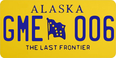 AK license plate GME006