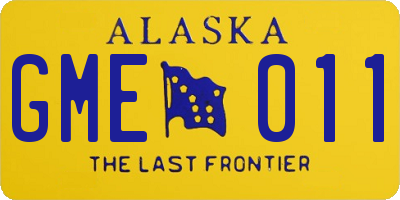 AK license plate GME011