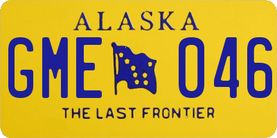 AK license plate GME046
