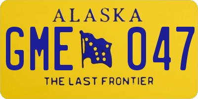 AK license plate GME047