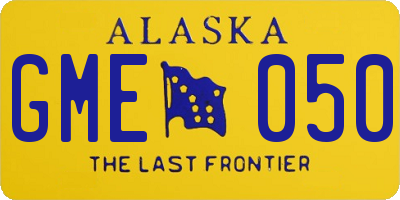 AK license plate GME050