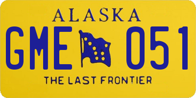 AK license plate GME051