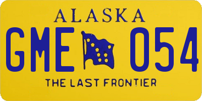 AK license plate GME054