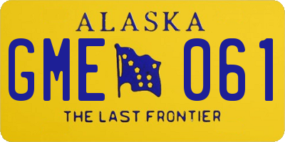 AK license plate GME061