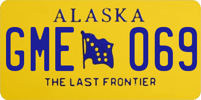 AK license plate GME069